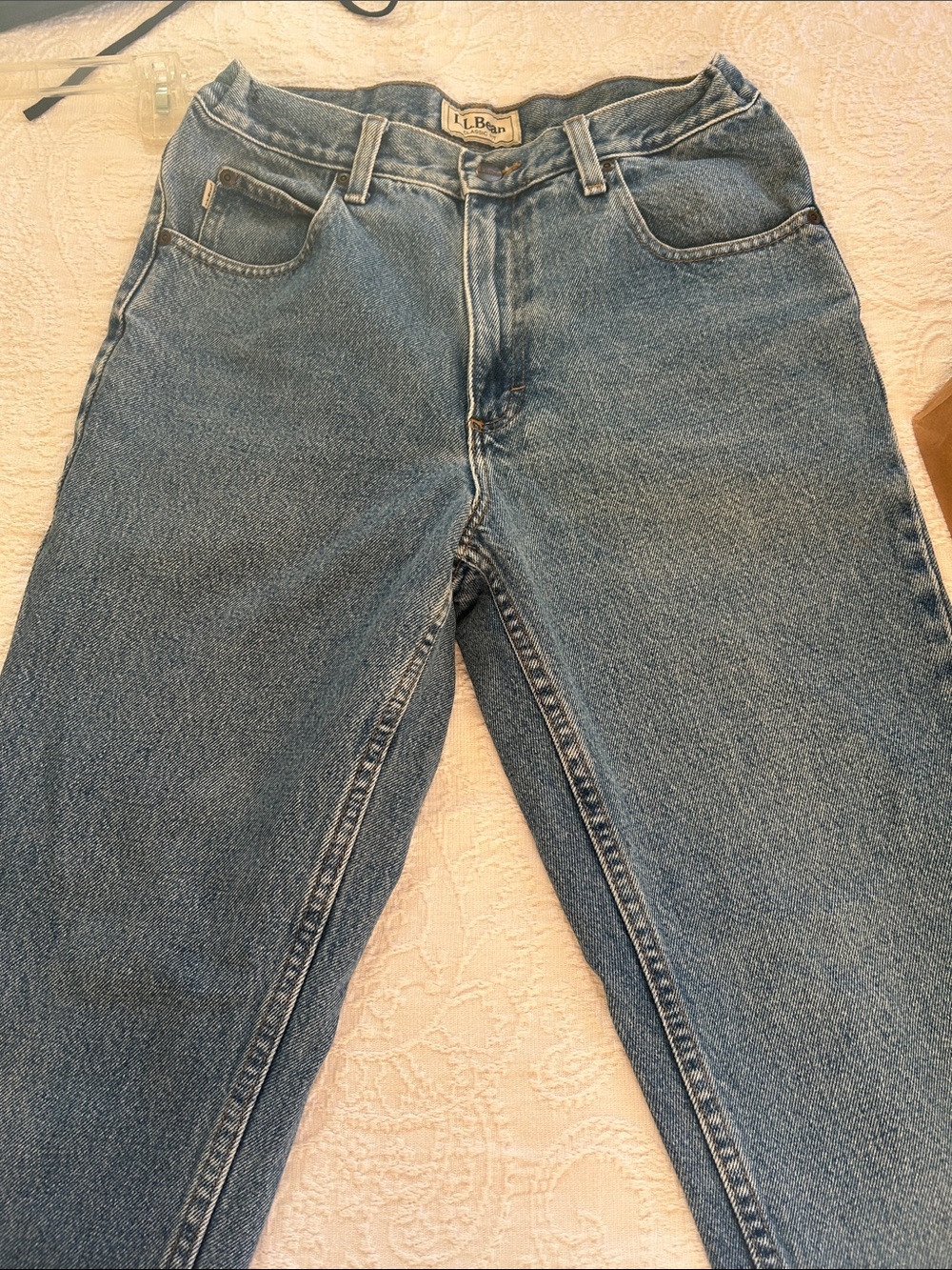 L.L. Bean Men's Straight-Leg Denim Jeans in Light Blue